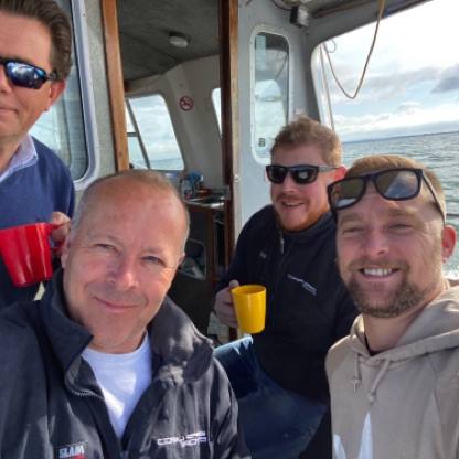 May 2021, collecting Quarter Tonner mast from the Hamble with Scotty & Phil,  and also Bob who was collecting his 6 metre mast.